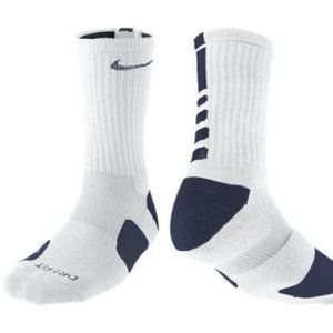 Men's Nike Elite Crew Socks | L | White/Navy